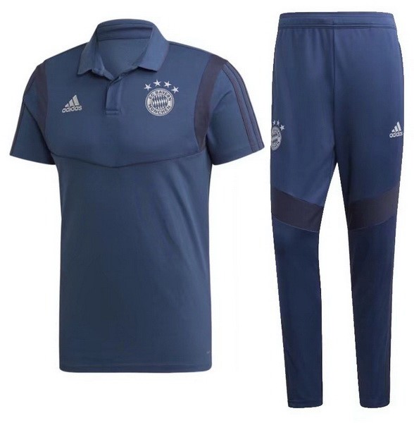 Polo Conjunto Completo Bayern Munich 2019/20 Azul